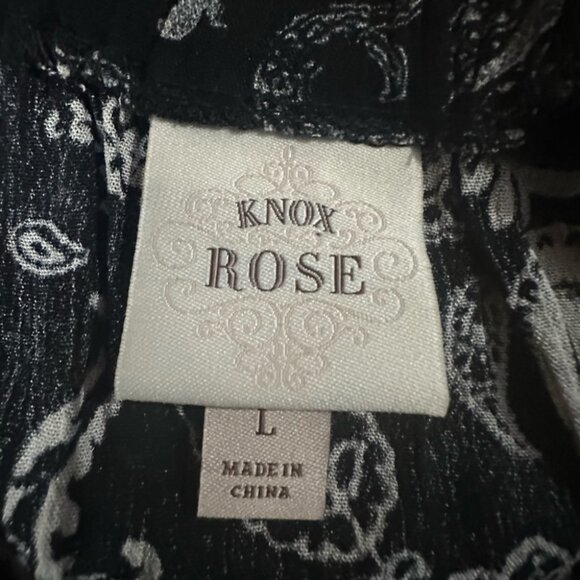 NWTs Knox Rose Womens Size Small Off Shoulder Bell Sleeve Dress Boho Floral Sz L - Picture 8 of 9